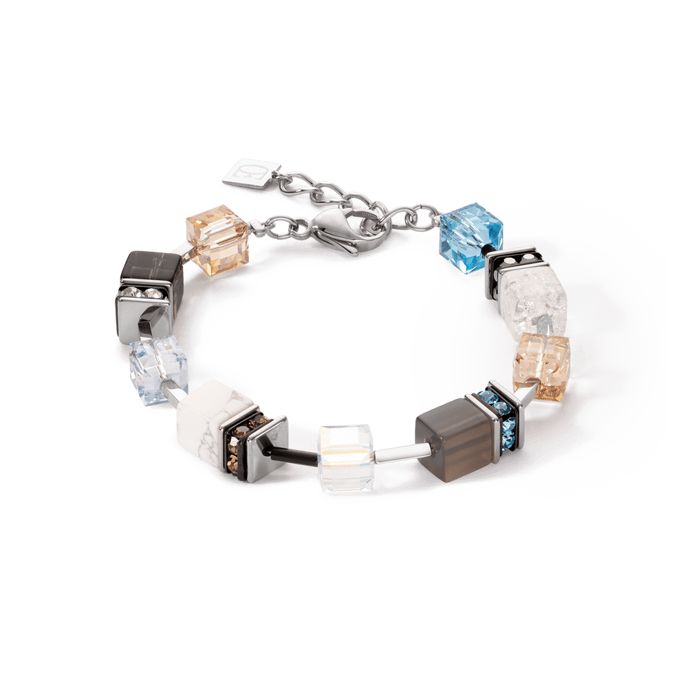 
                      
                        BRC Aqua and Beige GeoCube Bracelet
                      
                    