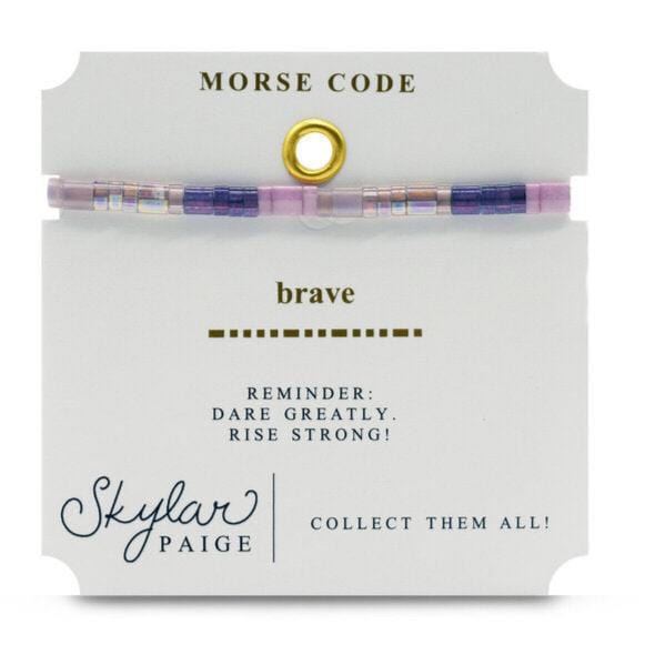 BRC Bave - Morse Code Tila Beaded Bracelet