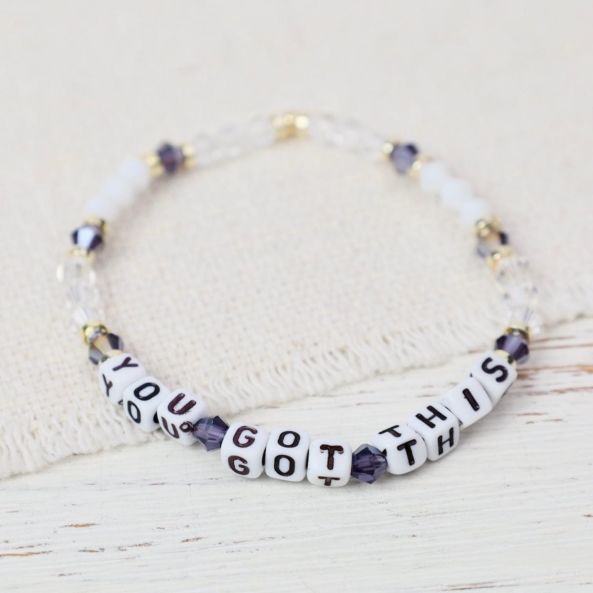 BRC Beaded Words Stretch Bracelets -  You Got This