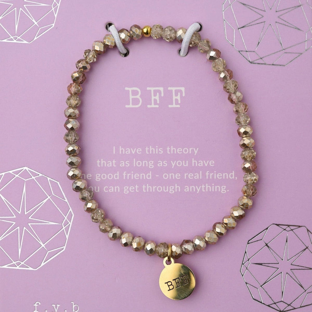 
                      
                        BRC BFF - Stretchy Gold Crystal Bracelet
                      
                    