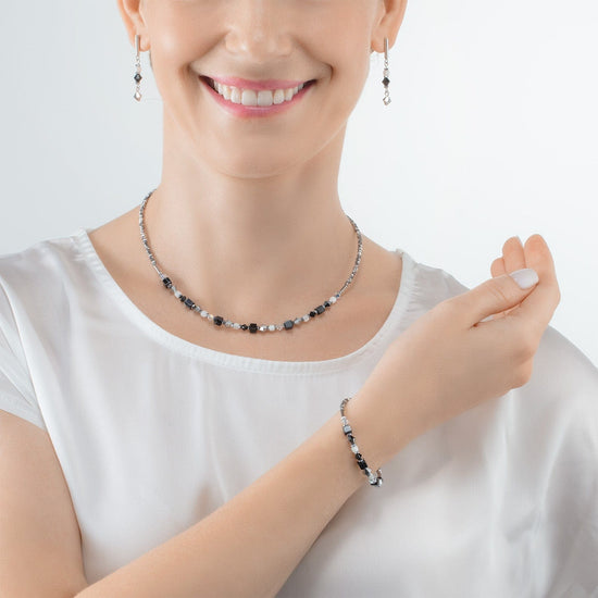 Dee-Vine Designs • Swarovski Crystal Bracelet With Silver Beads