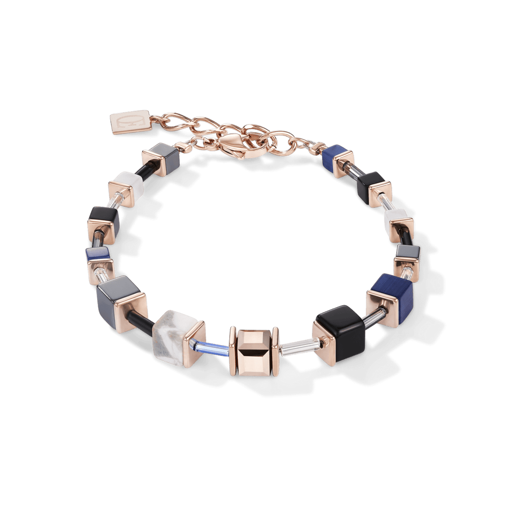 
                      
                        BRC Blue Rose Gold Geo Cube Bracelet
                      
                    