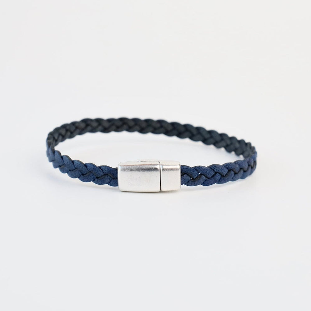 
                  
                    BRC Braided Blue Leather Bracelet - approx 7.5"
                  
                