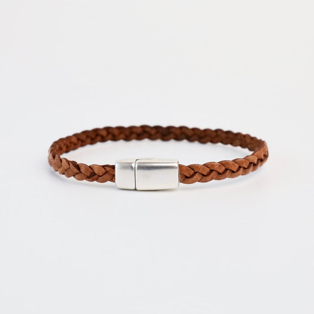 
                  
                    BRC Braided Tan Leather Bracelet - approx 7.5"
                  
                