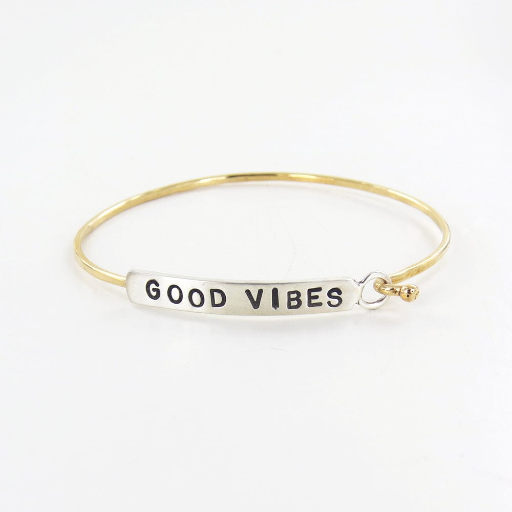 BRC-BRASS GOOD VIBES BANGLE