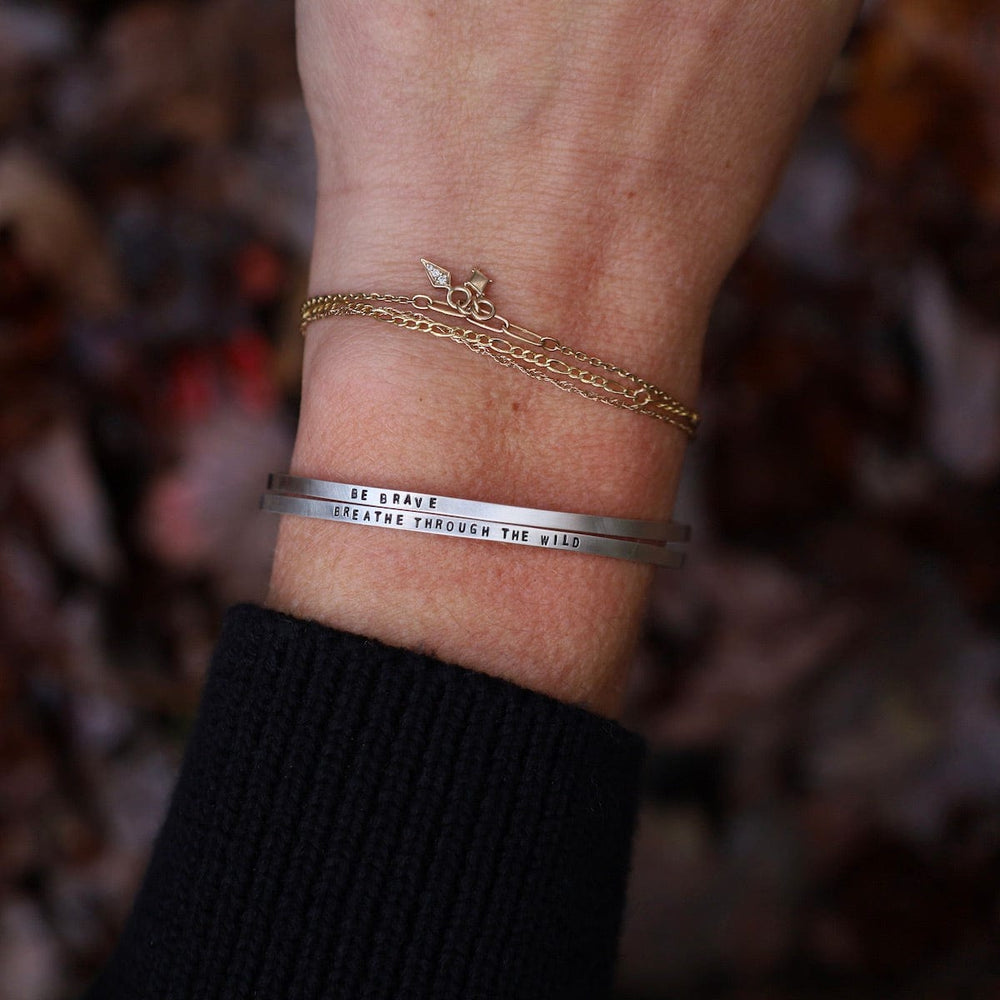 
                  
                    BRC Breathe Through the Wild Stamped Sterling Silver Cuff Bracelet
                  
                