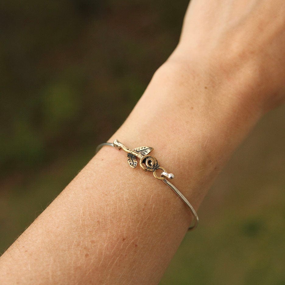 
                      
                        BRC-BRNZ Silver Bracelet With Bronze Rosebud
                      
                    