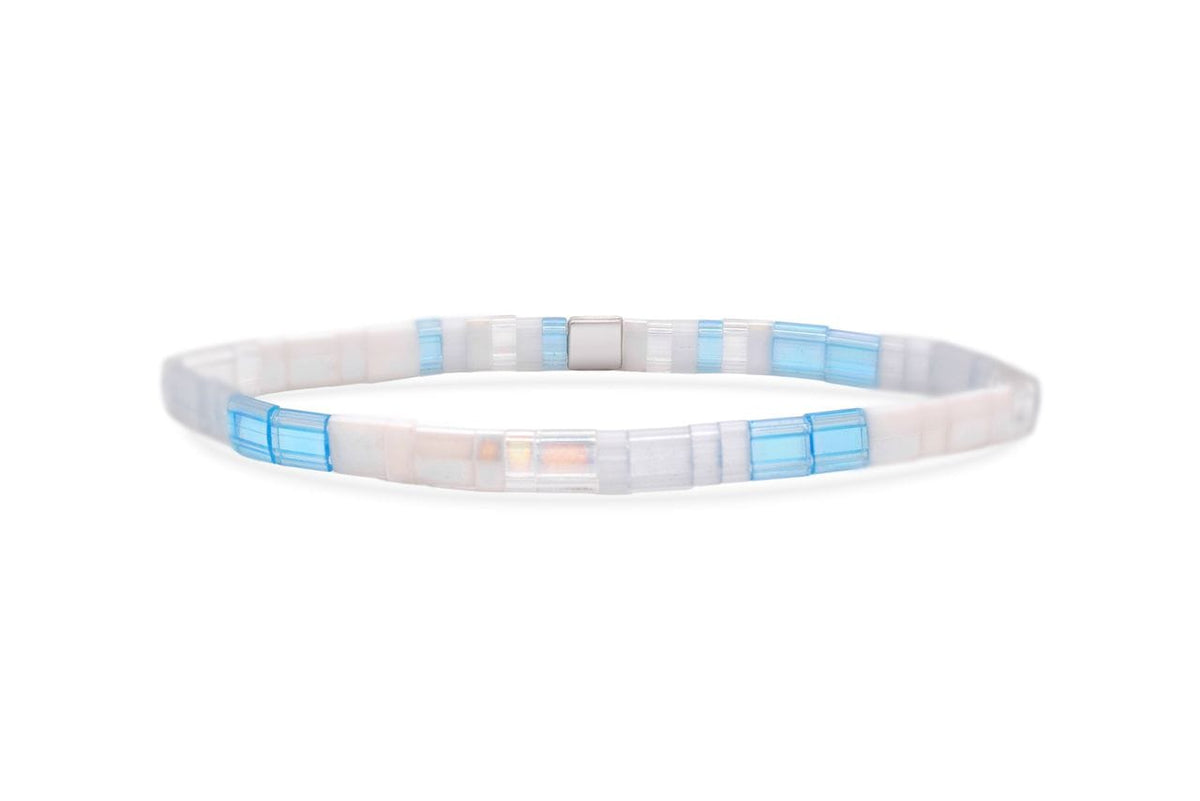 BRC Calm - Morse Code Tila Beaded Bracelet