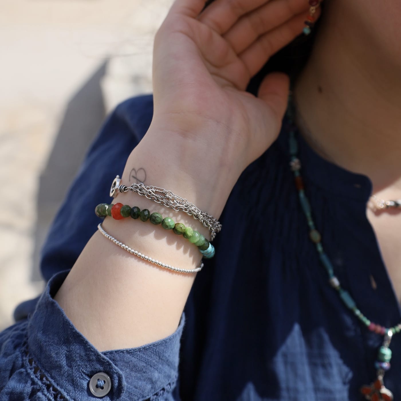 BRC Canadian Jade Stretch Bracelet