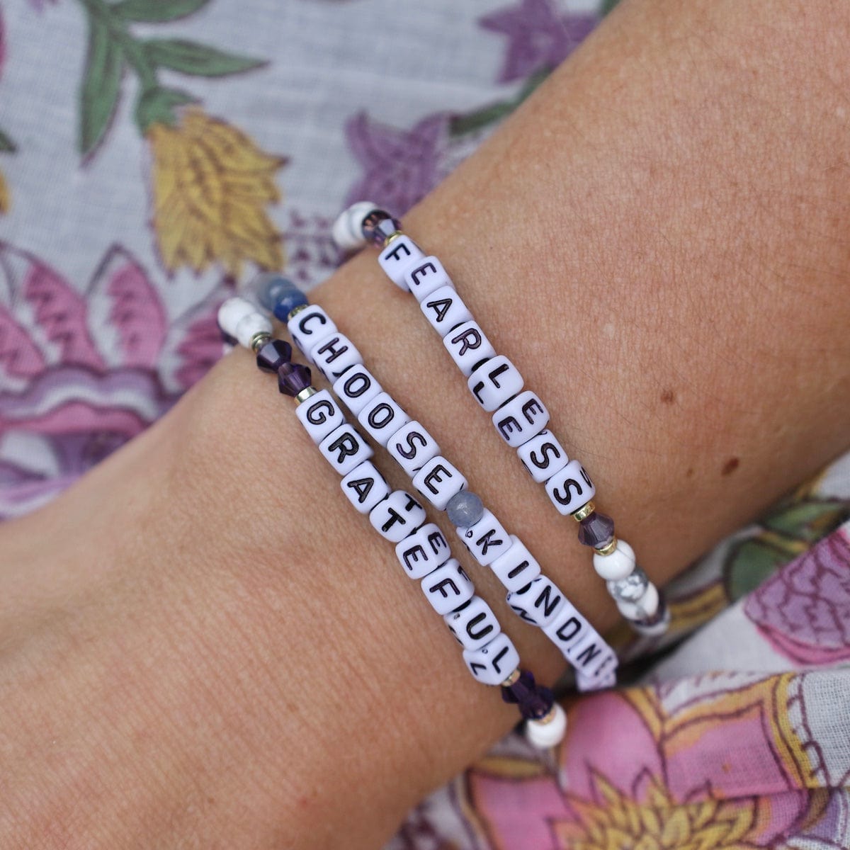 BRC Choose Kindness Beaded Words Stretch Bracelet