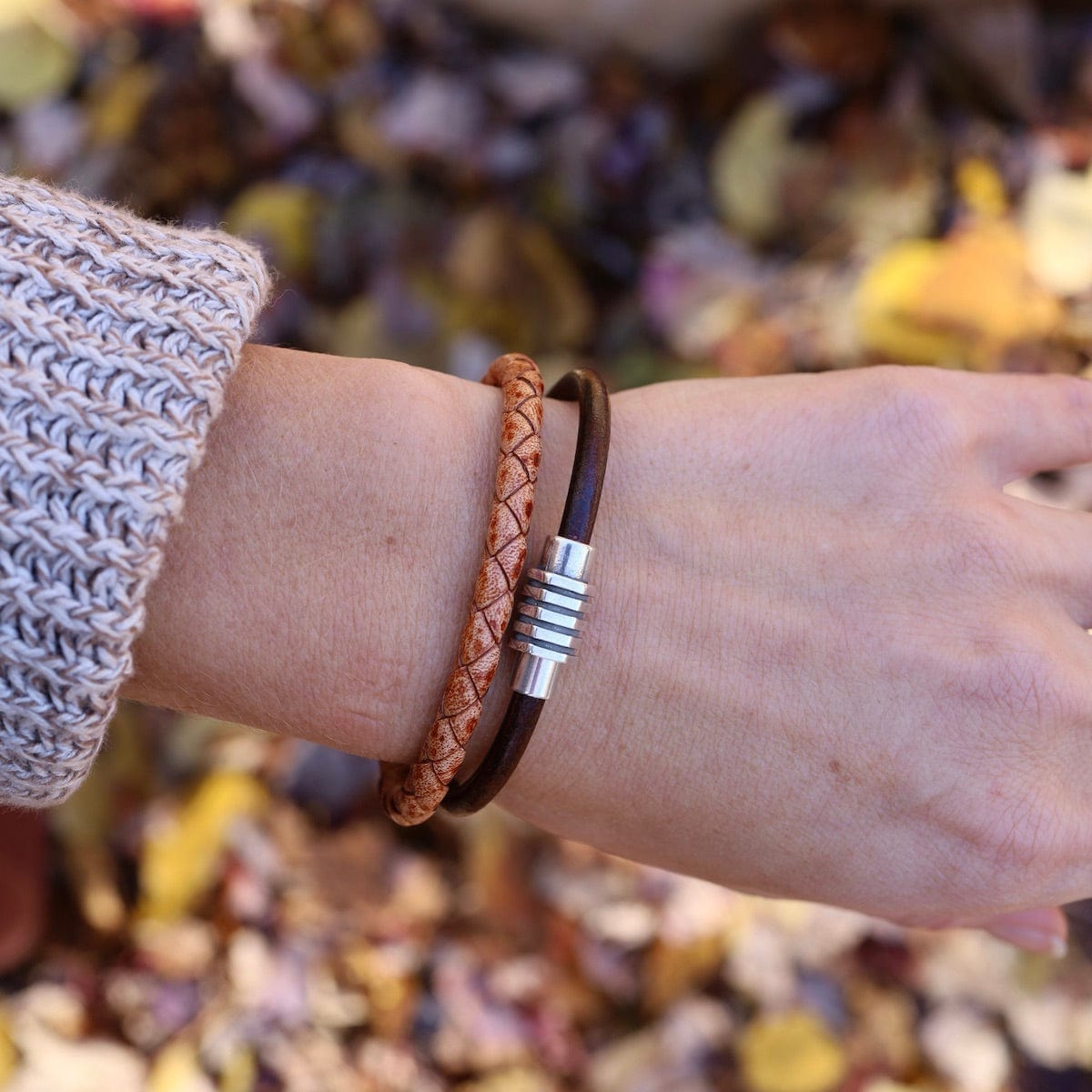 Classic Brown Leather Bracelet