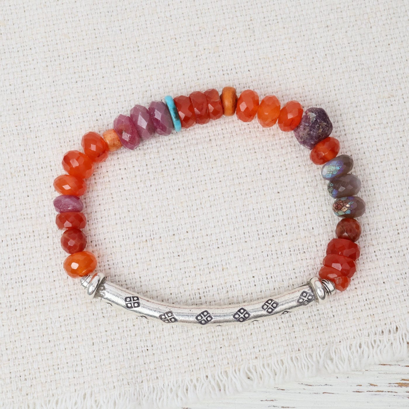 BRC Clementine Silver Stretch Bracelet