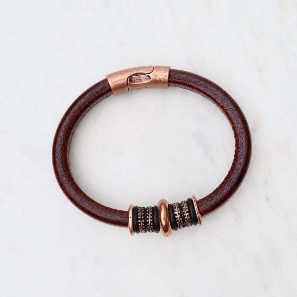 
                  
                    BRC Copper Mars Brown Leather Bracelet
                  
                