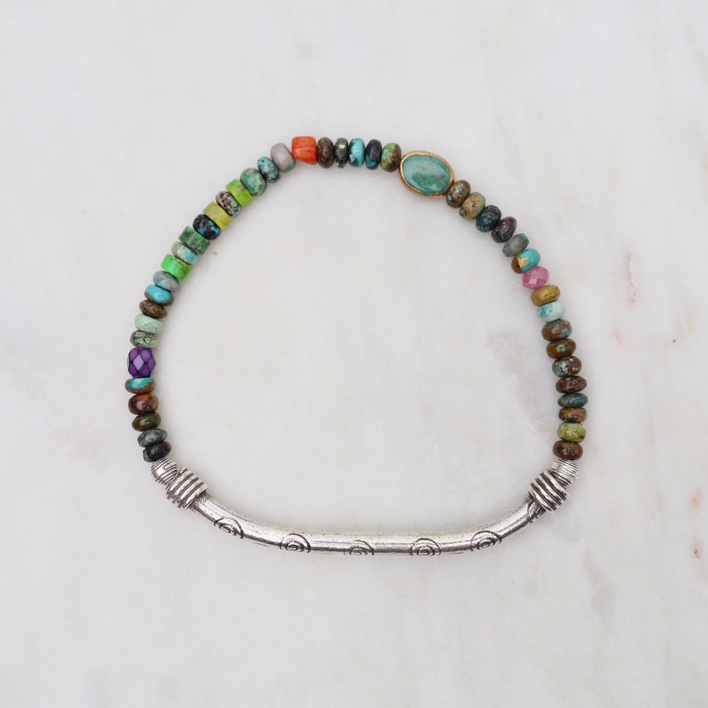 BRC Dark Turquoise Oval Bracelet