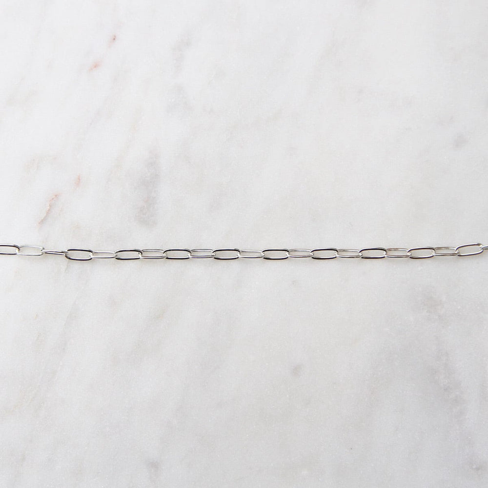 
                      
                        BRC Delicate Sterling Silver Flat Drawn Cable Chain Bracelet
                      
                    