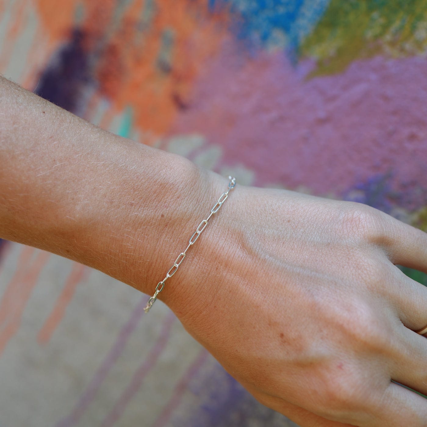 Delicate fashion silver bracelet