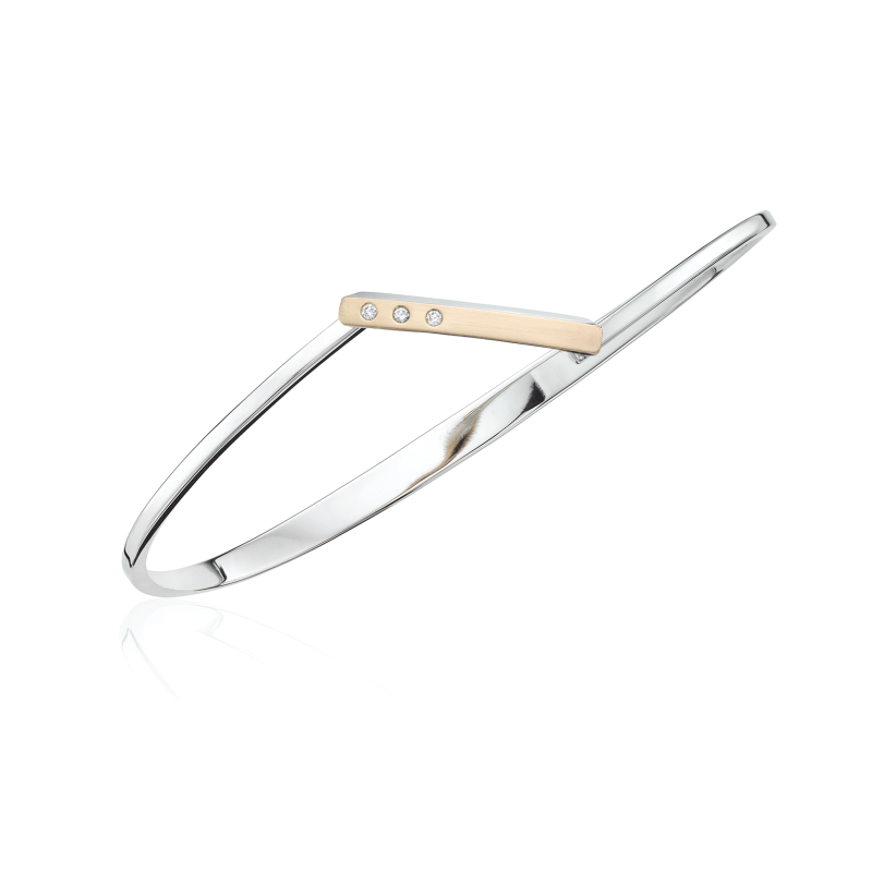 
                      
                        BRC-DIA Anticipation Bracelet in Sterling Silver, 14k Gold, & Diamonds
                      
                    