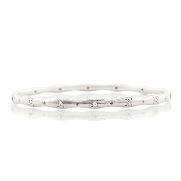 BRC Diamond Wavy Stepping Stone Bangle