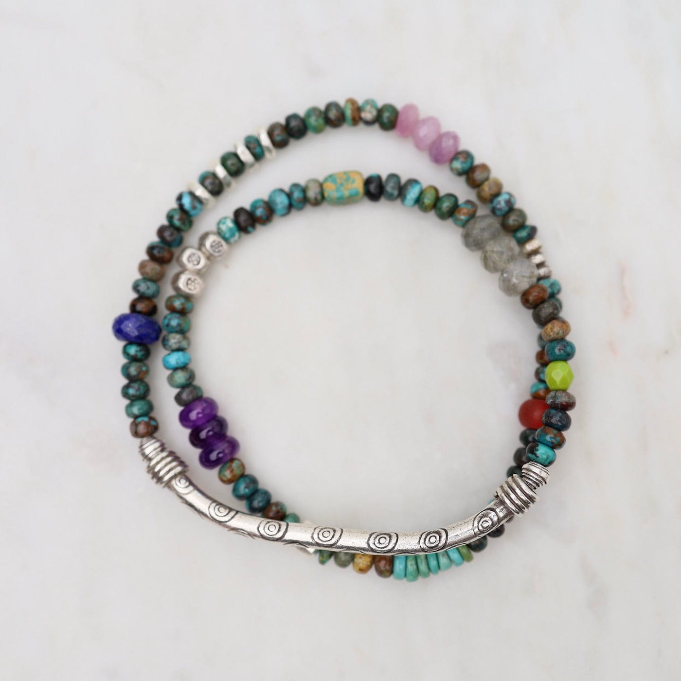 BRC Double Dark Turquoise Double Wrap Bracelet