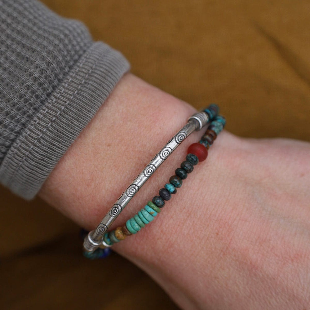 BRC Double Dark Turquoise Double Wrap Bracelet