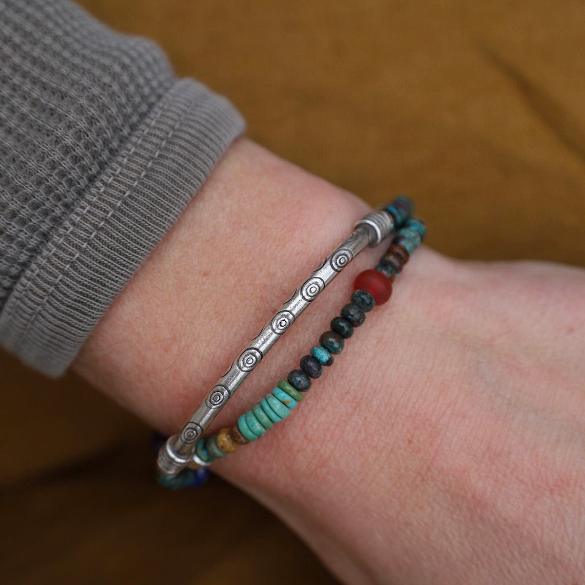 BRC Double Dark Turquoise Double Wrap Bracelet