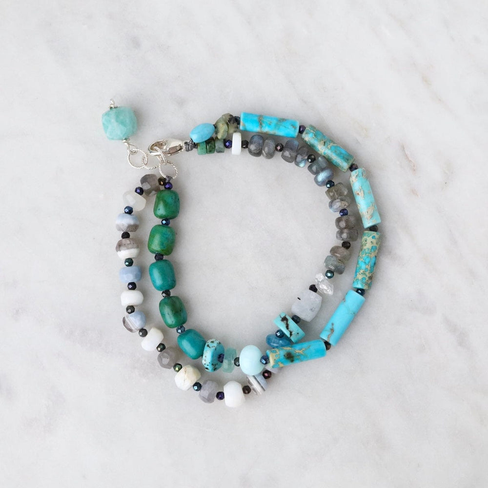 BRC Double Strand Turquoise Mix Bracelet