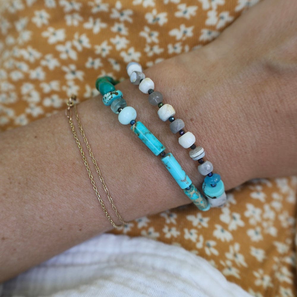 BRC Double Strand Turquoise Mix Bracelet