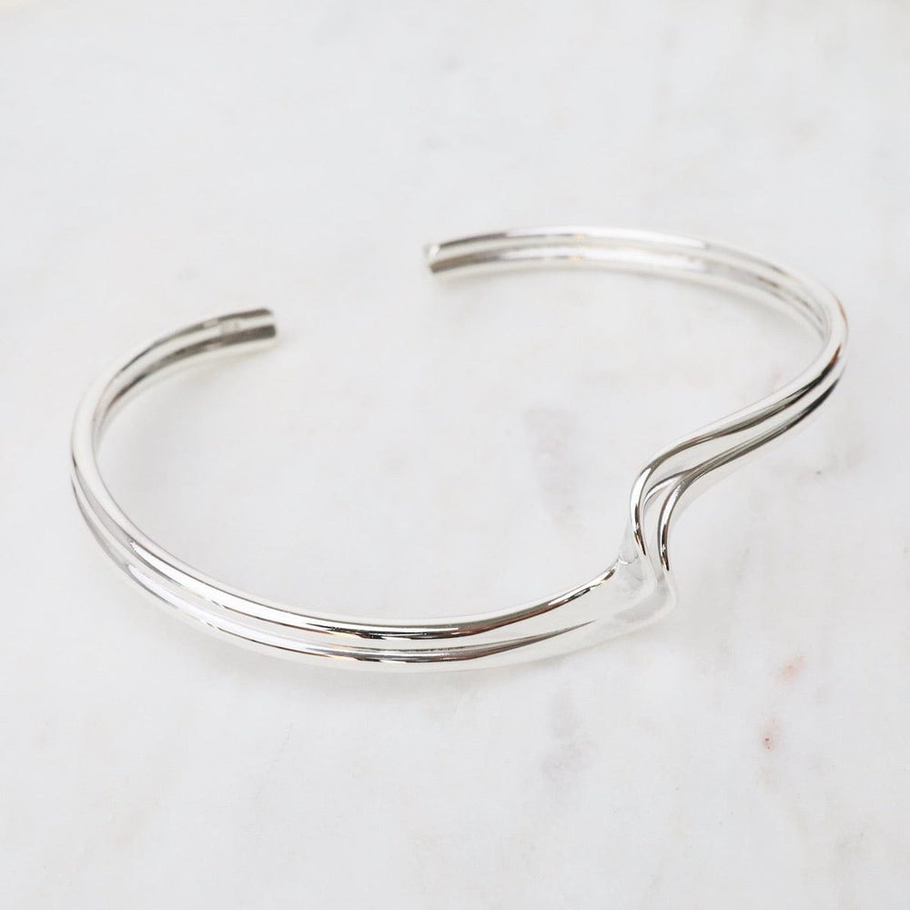 
                  
                    BRC Double Wave Flat Sterling Silver Cuff
                  
                