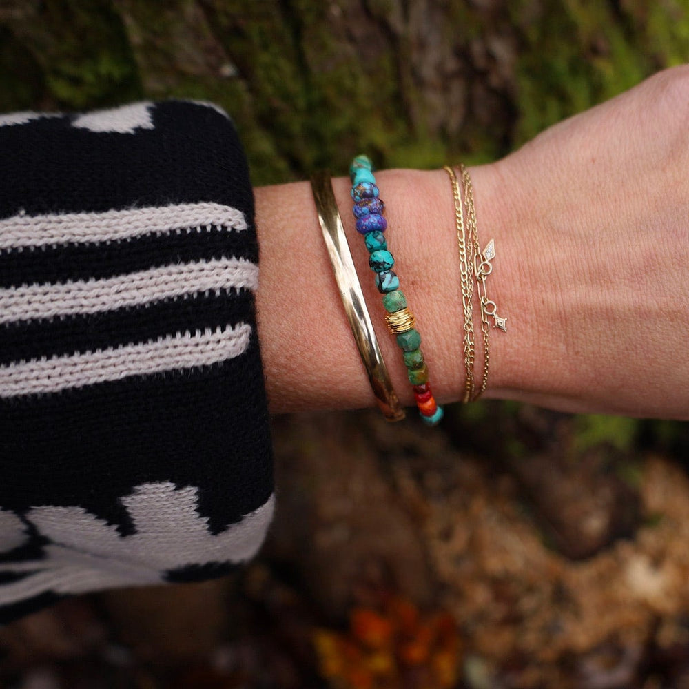 
                      
                        BRC Dragon Skin Cubed Turquoise Bracelet
                      
                    