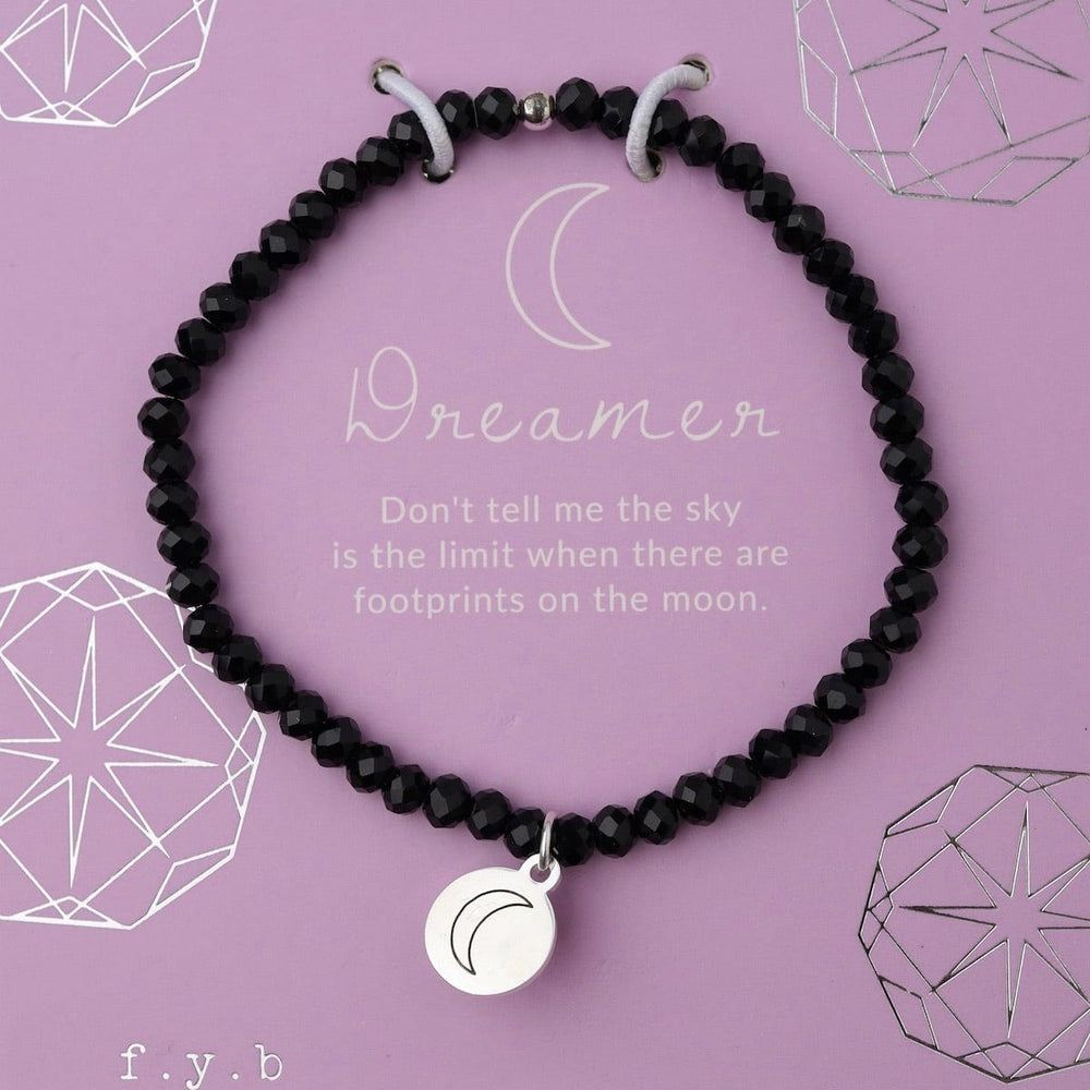 
                      
                        BRC Dreamer - Stretchy Black Crystal Bracelet - Silver
                      
                    