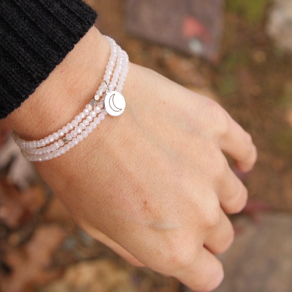 
                      
                        BRC Dreamer ~ Stretchy White Crystal Wrap Bracelet
                      
                    