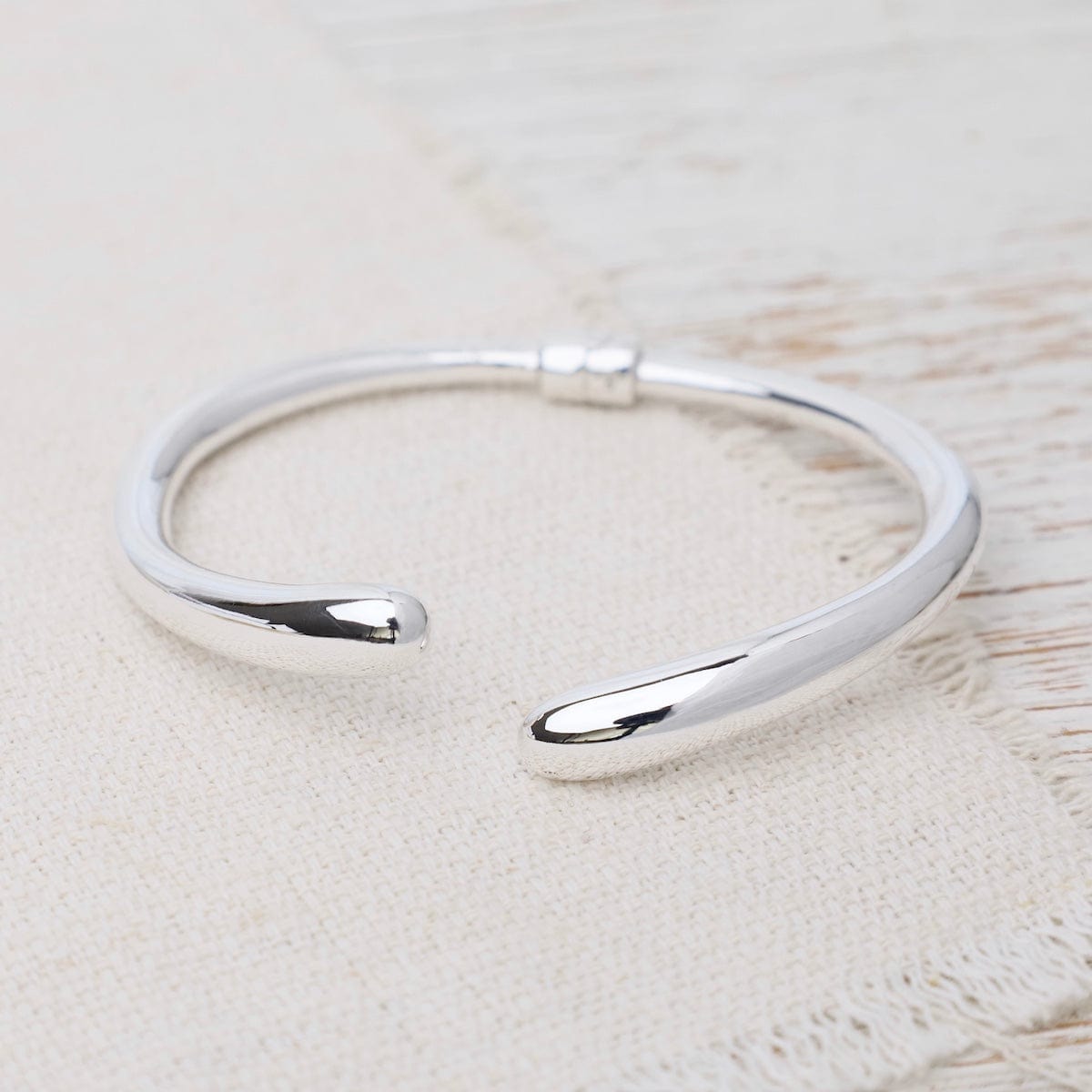 BRC Electroform Double Droplet Hinged Bangle