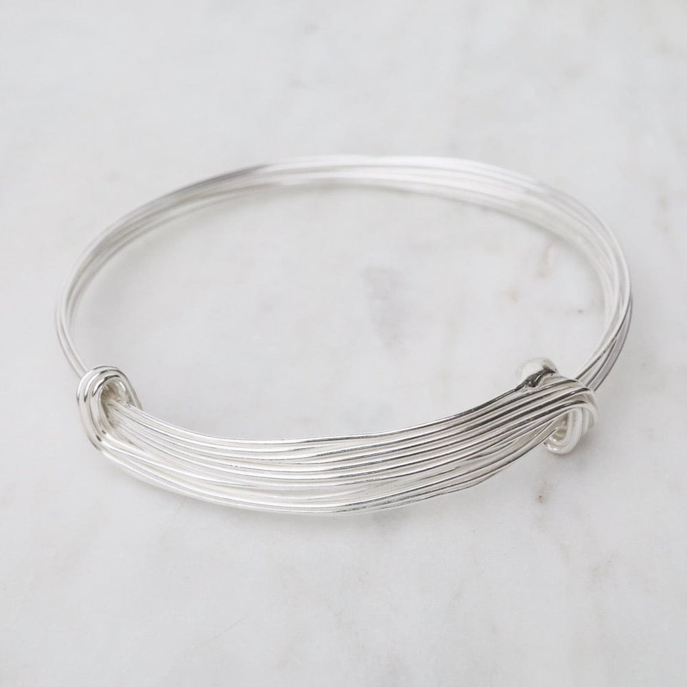 
                      
                        BRC Elephant Hair Inspired Bangle - Shiny Sterling Silver - 10 Lines
                      
                    