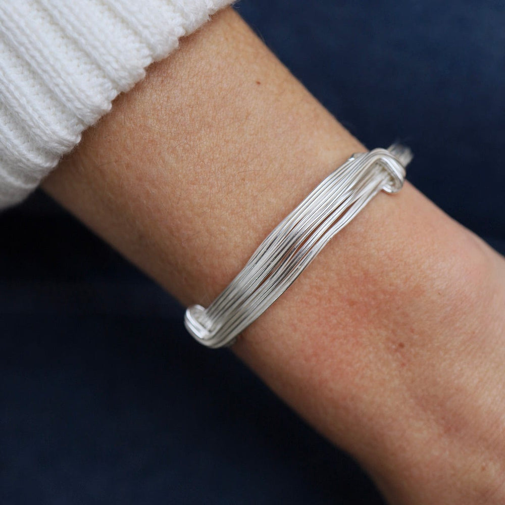 
                      
                        BRC Elephant Hair Inspired Bangle - Shiny Sterling Silver - 10 Lines
                      
                    