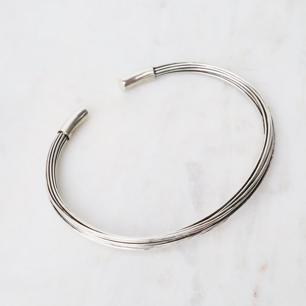 
                      
                        BRC Elephant Hair Inspired Cuff - Oxidized Sterling Silver - 15 Strands
                      
                    