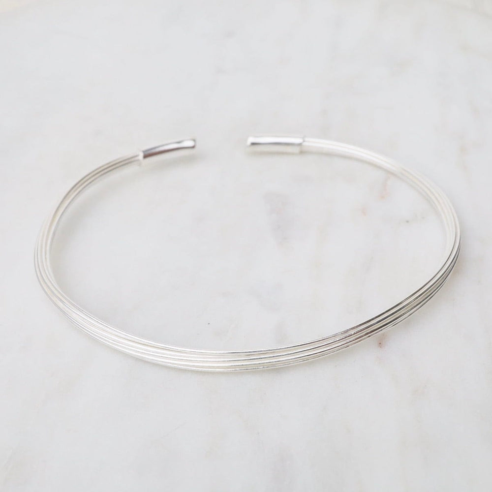 
                      
                        BRC Elephant Hair Inspired Cuff - Shiny Sterling Silver - 10 Lines
                      
                    