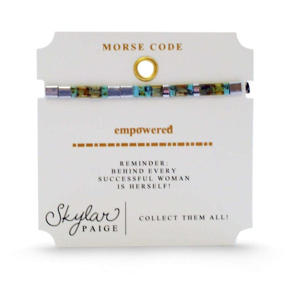 
                      
                        BRC Empowered - Morse Code Tila Beaded Bracelet
                      
                    