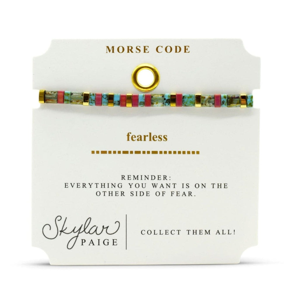 
                      
                        BRC Fearless - Morse Code Tila Beaded Bracelet
                      
                    