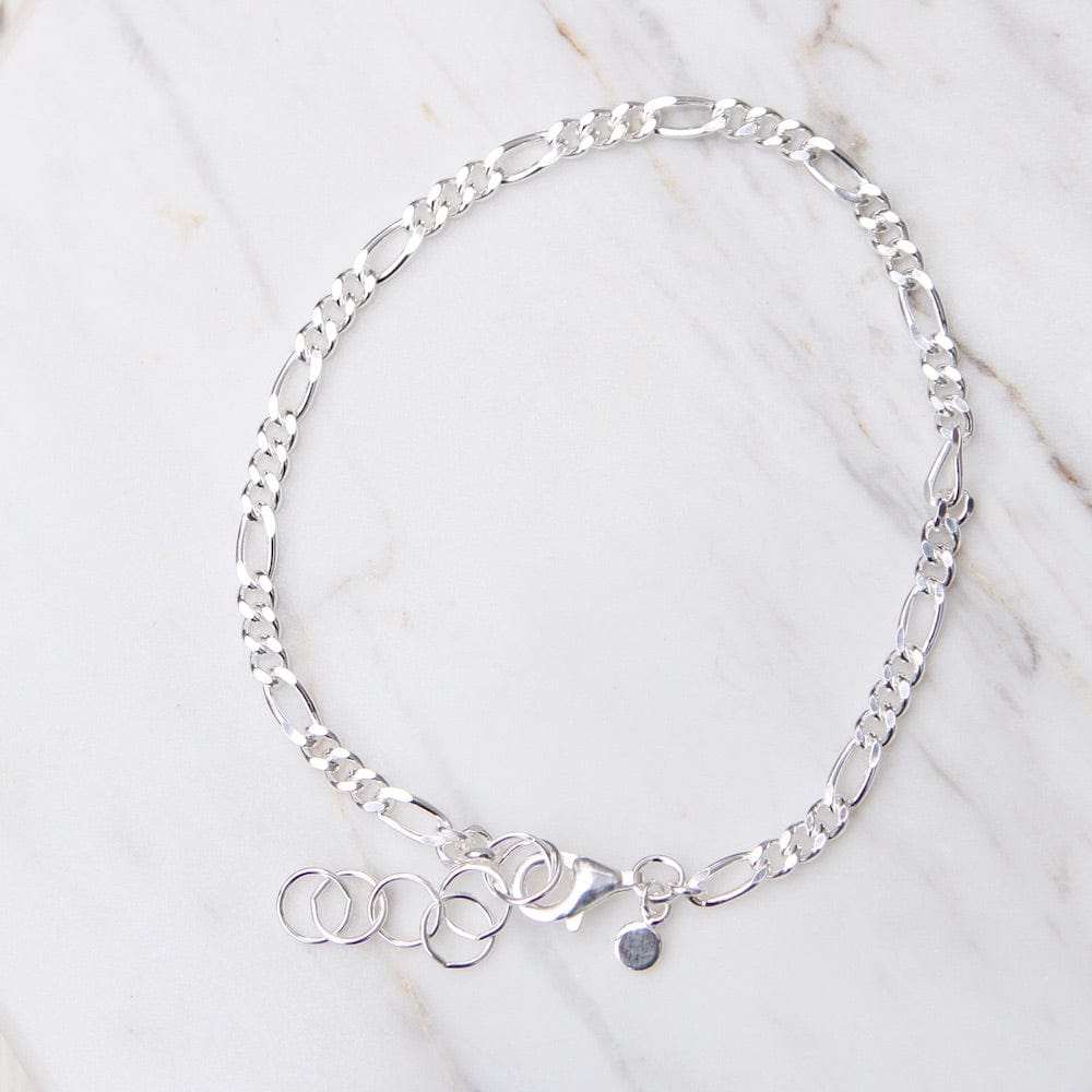 
                  
                    BRC Figaro Chain Bracelet - Sterling Silver
                  
                