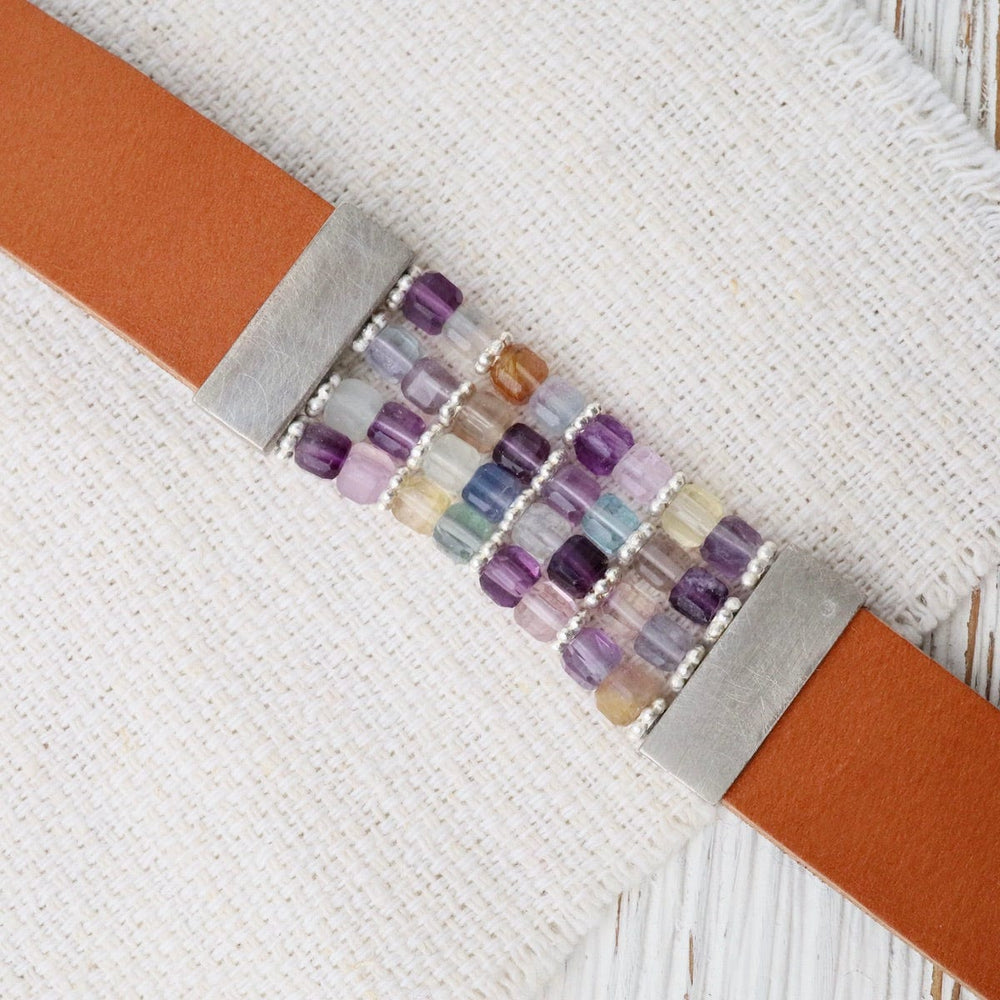 
                  
                    BRC Fluorite Brown Leather Bracelet
                  
                