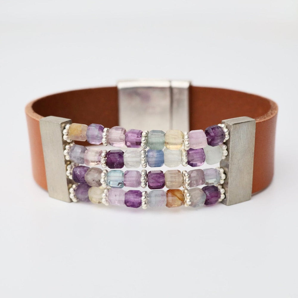 
                  
                    BRC Fluorite Brown Leather Bracelet
                  
                