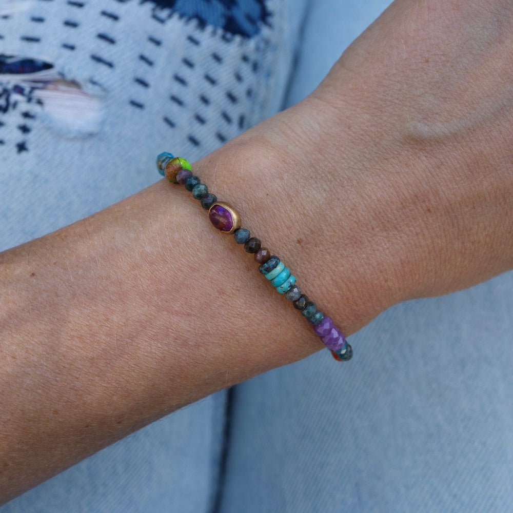 
                  
                    BRC Fuscia & Purple Turquoise  Bracelet
                  
                