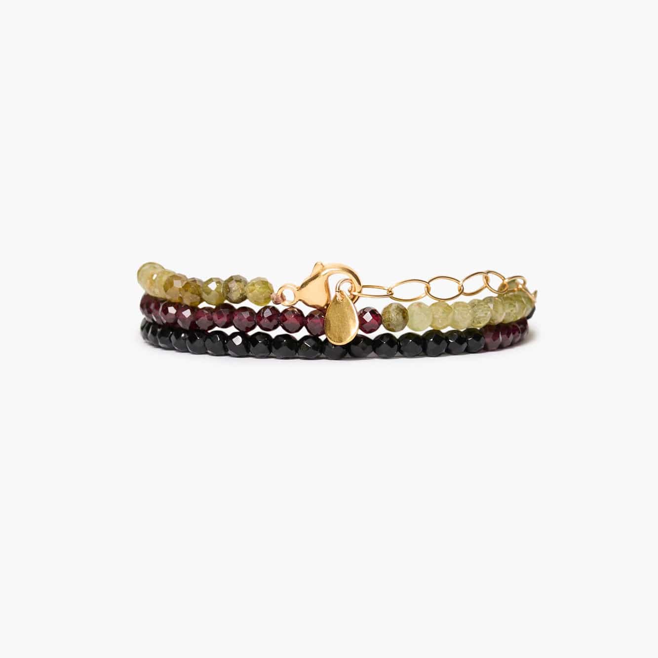 BRC Gaia Naked Wrap Bracelet Garnet