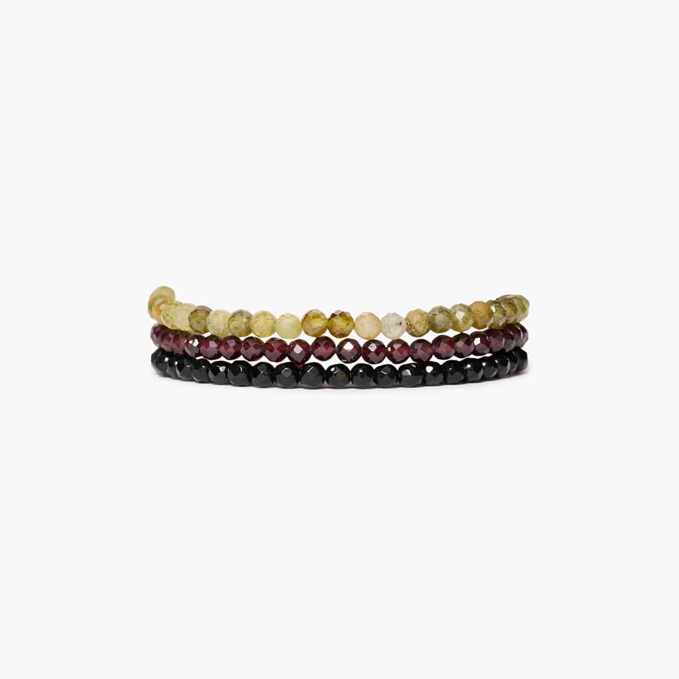 BRC Gaia Naked Wrap Bracelet Garnet