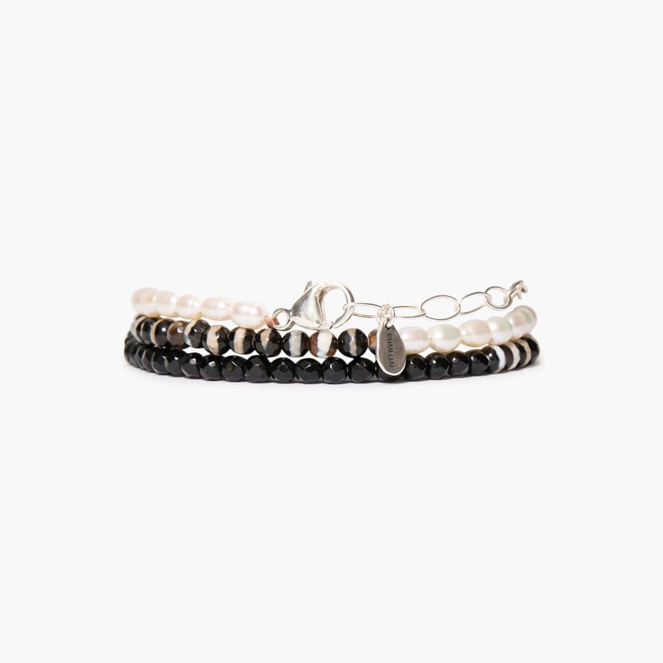 BRC Gaia Naked Wrap Bracelet White Pearl