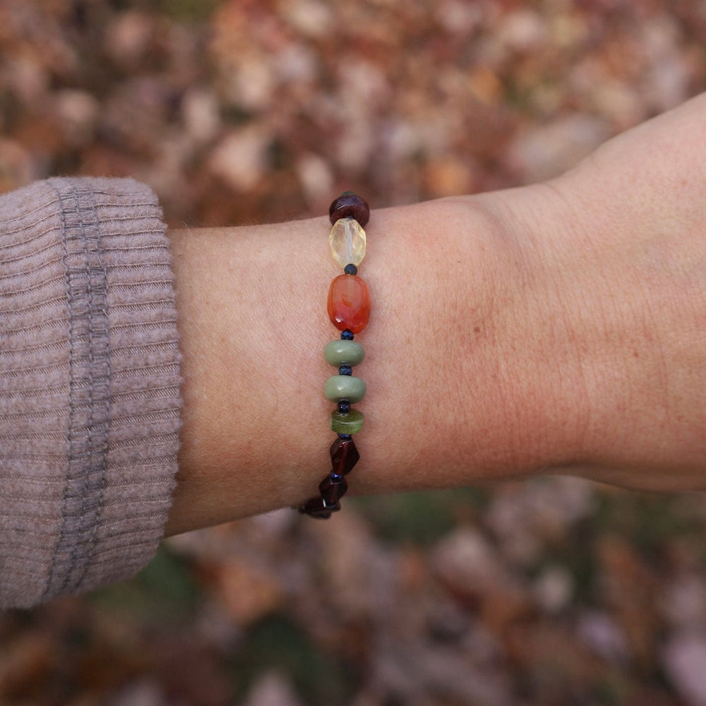 BRC Garnet Tourmaline Mix Bracelet