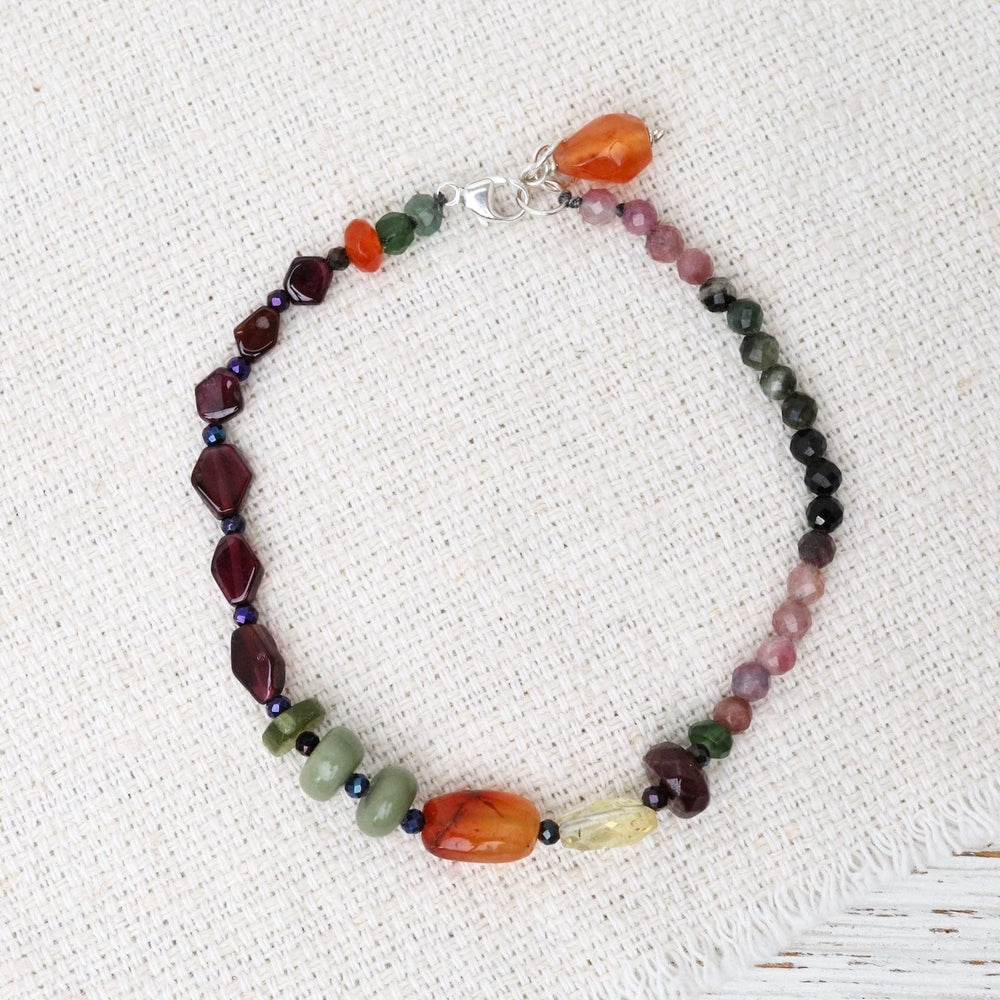 BRC Garnet Tourmaline Mix Bracelet