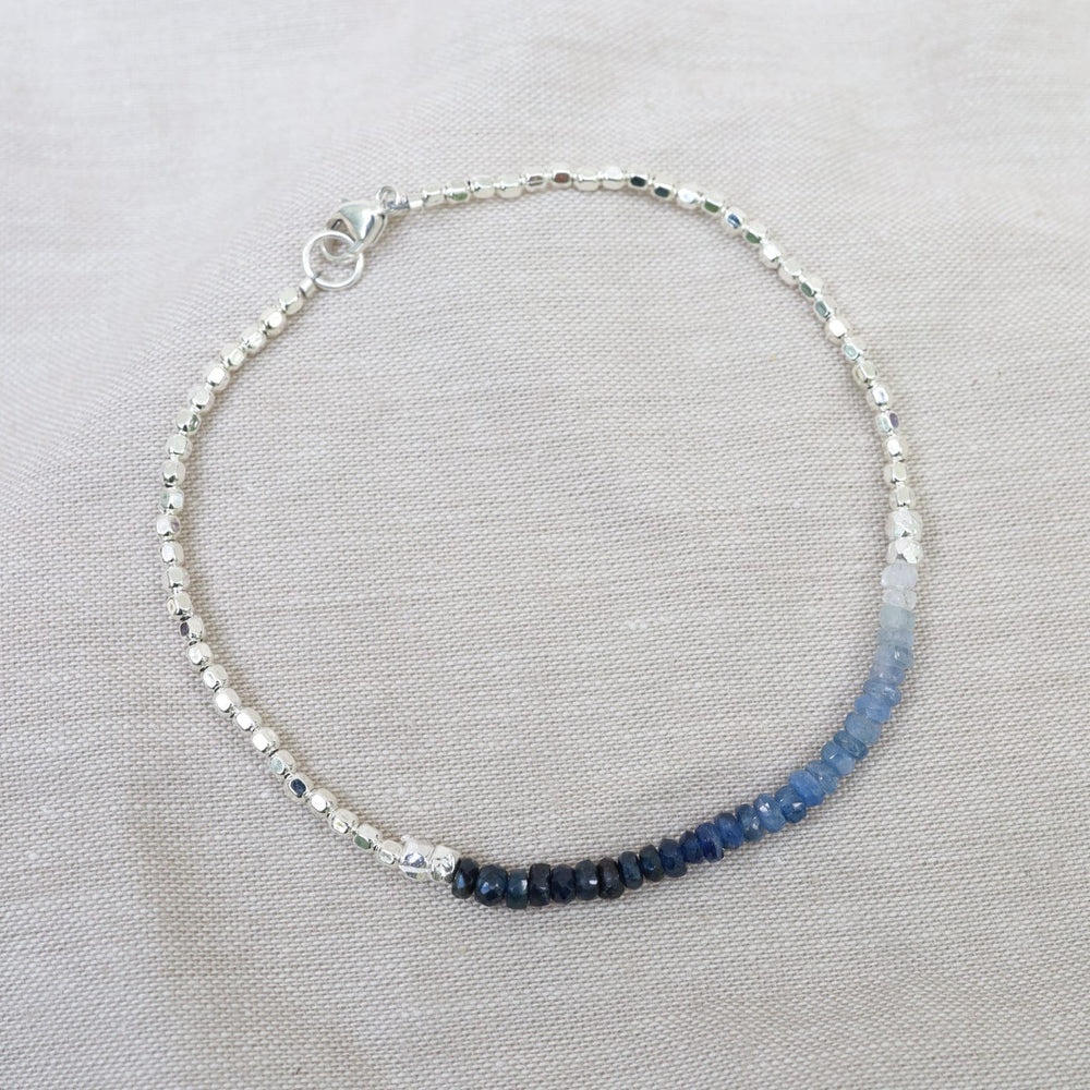 
                      
                        BRC Gemstone Rondelle Bracelet in Sapphire Fade
                      
                    