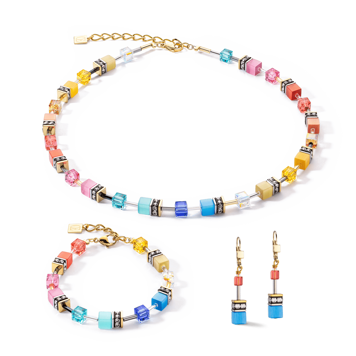 Multicolor Geocube Iconic Earrings
