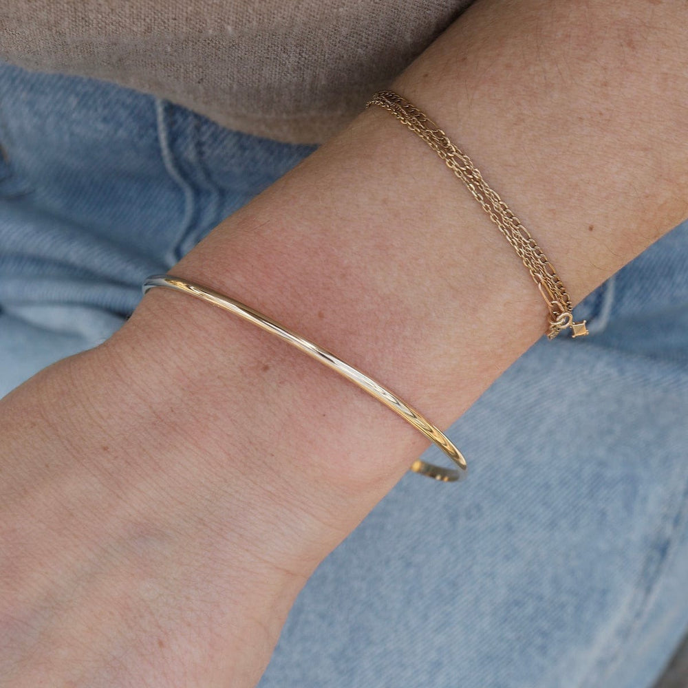 BRC-GF 2.6mm Gold Filled Bangle Bracelet